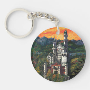 Castle Schloss Neuschwanstein Keychain