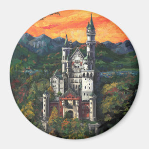 Castle Schloss Neuschwanstein Magnet
