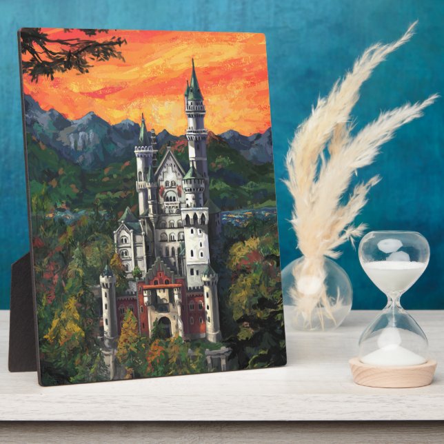 Castle Schloss Neuschwanstein Plaque (Side)