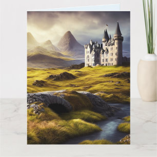 CASTLE SCOTLAND ENGLAND ART BIRTHDAY CARDS