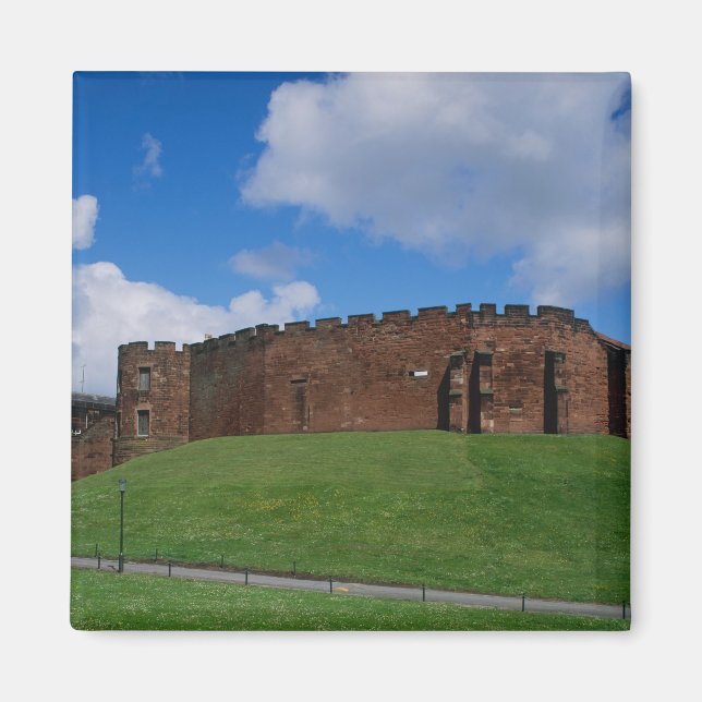 Castle showing half moon tower, Chester, Magnet (Front)