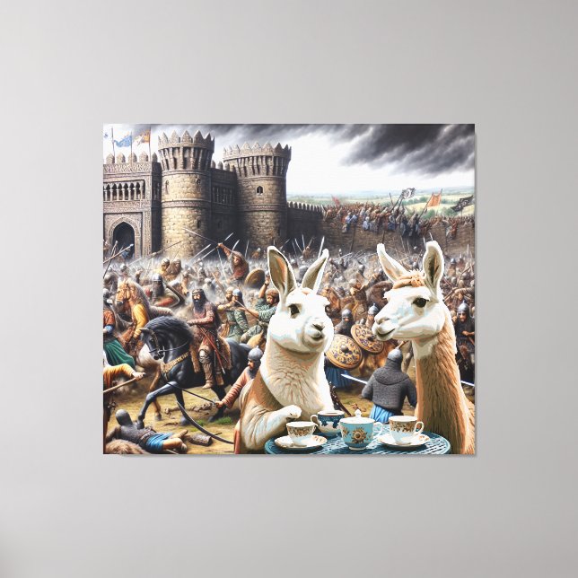 Castle Siege Tea Party Canvas Print (Front)