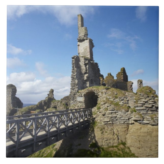 Castle Sinclair Girnigoe, Wick, Caithness, Tile (Front)