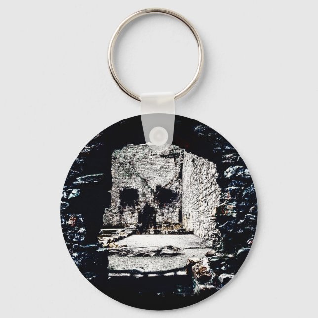 Castle Skull Keychain (Front)