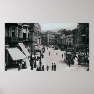 Castle Square, Belfast, c.1902 Poster