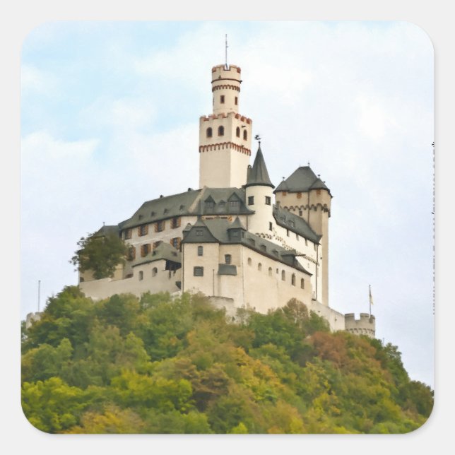 Castle Square Sticker (Front)