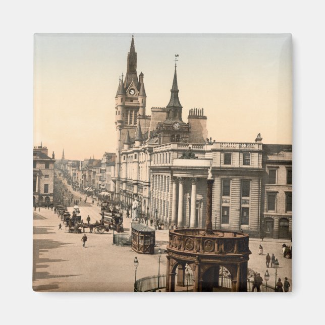 Castle Street, Aberdeen, Scotland Magnet (Front)