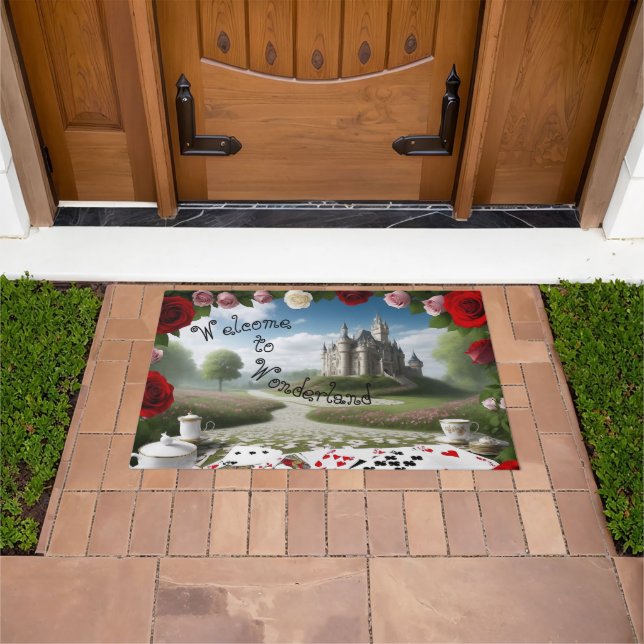 Castle Through the Wonderland Portal Doormat (Outdoor)