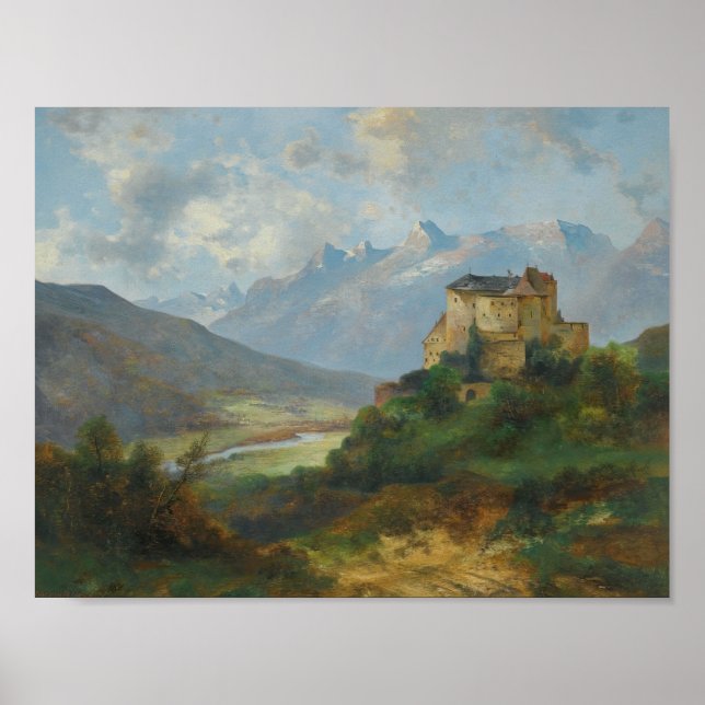 Castle Vaduz Adolf Obermüllner  Poster (Front)