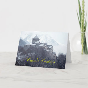 Castle Vaduz Liechtenstein Holiday Card