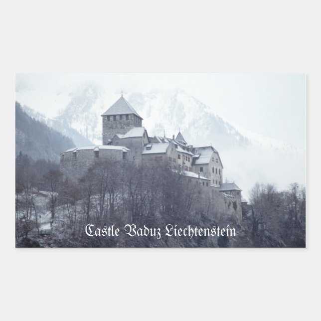 Castle Vaduz Liechtenstein Sticker (Front)