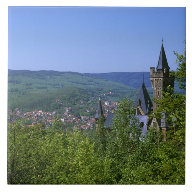 Castle, Wernigerode, Saxony Anhalt, Germany Tile (Front)