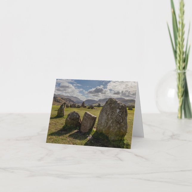 Castlerigg stone circle card (Front)