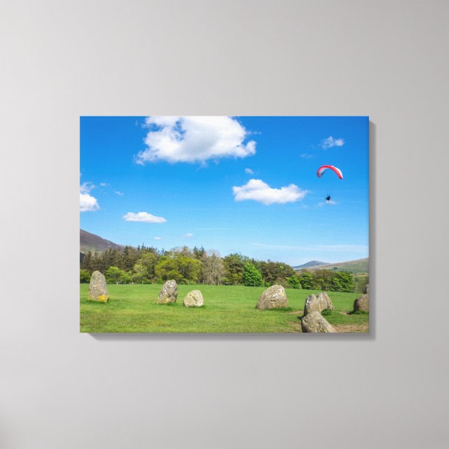 Castlerigg Stone Circle vue toile impression (Recto)