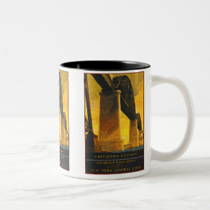 Castleton Cut-Off New York Central Lines Two-Tone Coffee Mug