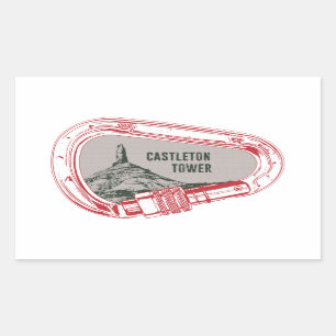 Castleton Tower Climbing Carabiner Sticker