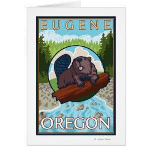 Castor et rivière - Eugene, Orégon