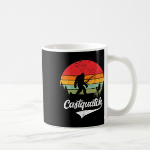 Castquatch Funny Byss Fisherman Fishing Meme Coffee Mug