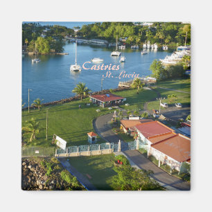 Castries Saint Lucia Caribbean Island Magnet