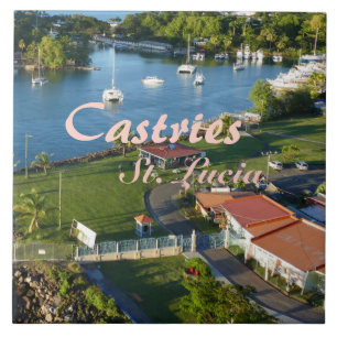 Castries Saint Lucia Caribbean Island Tile