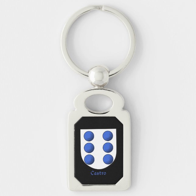 Castro Historical Shield Keychain (Front)
