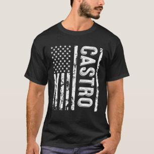 Castro Last Name Funny Surname Team Castro Family  T-Shirt