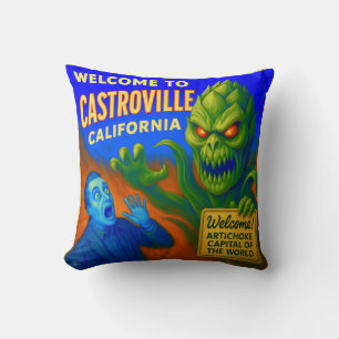 CASTROVILLE, CALIFORNIA 16X16 INCH THROW PILLOW. PILLOW