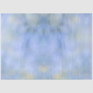 Casual Abstract Blue Yellow Pattern Tissue Paper