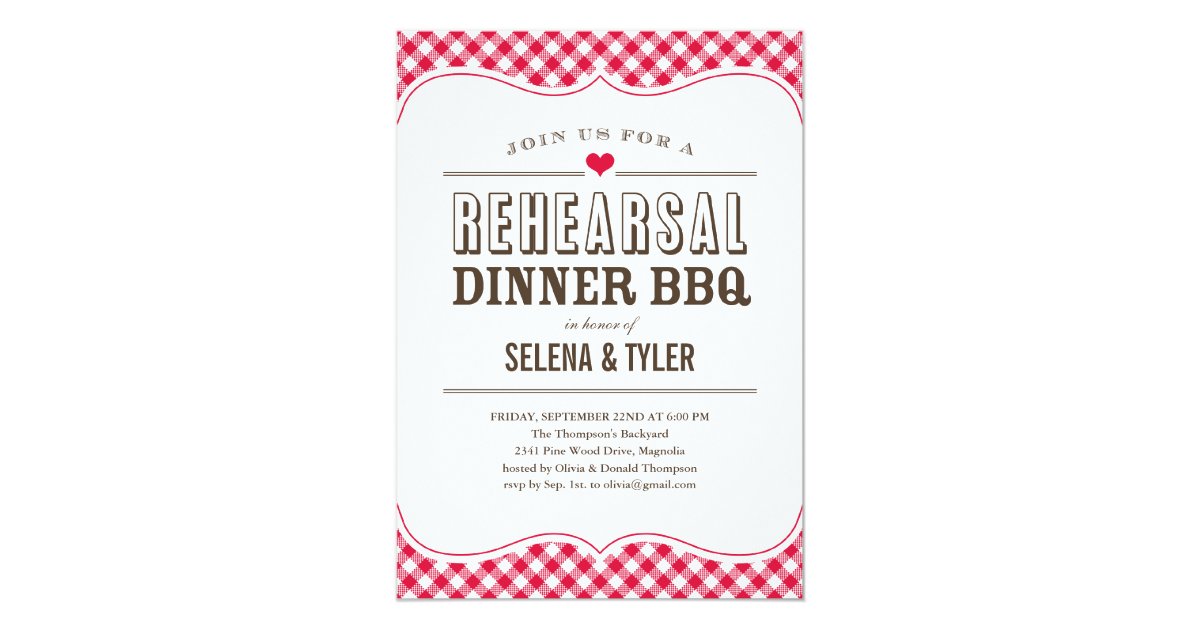 Casual Rehearsal Dinner Invitations 8