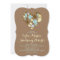 casual beach wedding invitation & sea heart