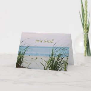 Casual Beachy Wedding Invitation