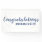 Casual Blue Typography Congratulations | Graduate