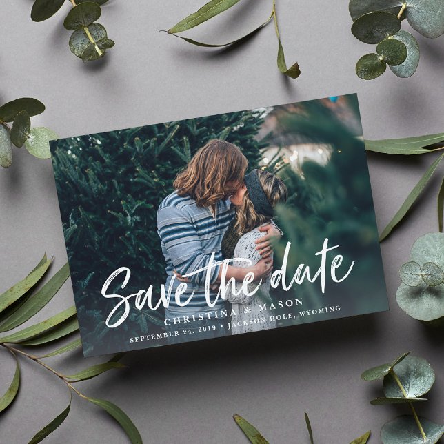 Casual Brush | Photo Save the Date (Creator Uploaded)