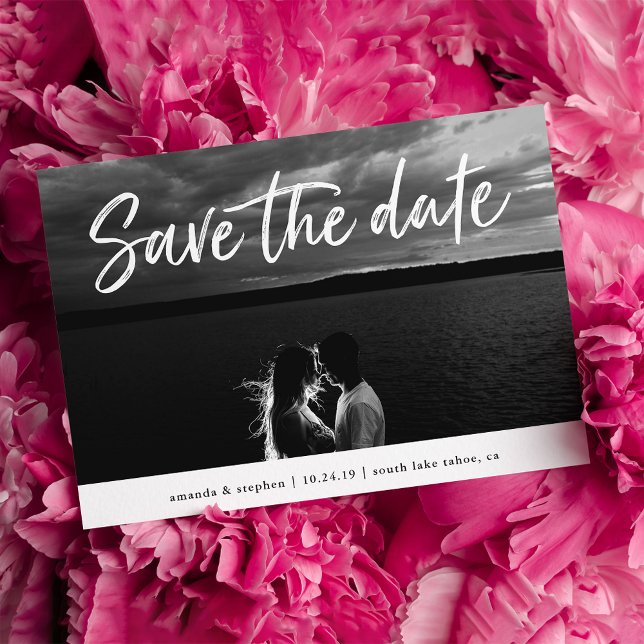Casual Brush | Photo Save the Date (Creator Uploaded)