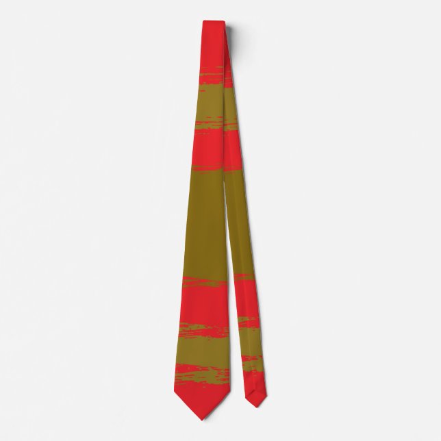 Casual CherryPop Gold NeckTie (Front)