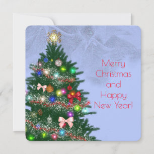 Casual colourful decorated Christmas tree