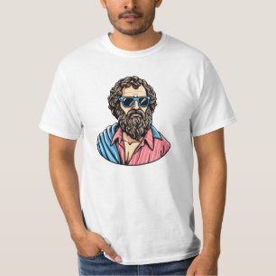 Casual Cool Philosopher Look T-Shirt