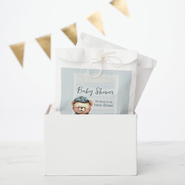 Casual Cozy Baby Shower Personalized Favour Bag (Party)