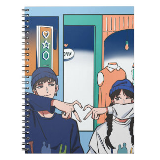 Casual Cute City Couple Notebook