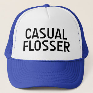 CASUAL FLOSSER fun slogan hat