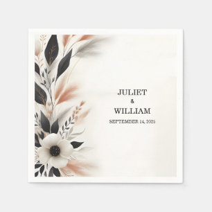 Casual Heart Nothing Fancy Just Love Wedding Napkin