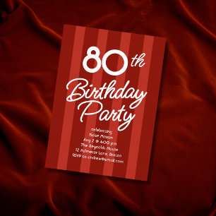 Casual Milestone Birthday Party Foil Invitation
