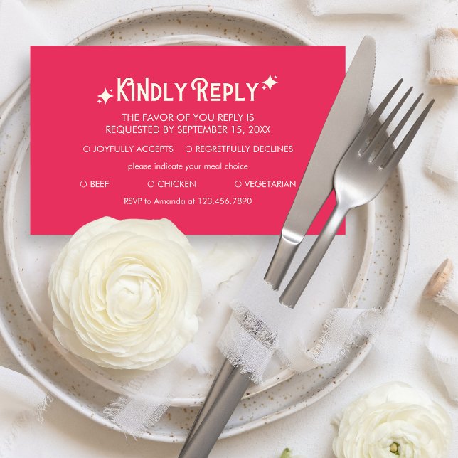 Casual Modern Just Love Wedding RSVP Card (Casual Modern Chic Just Love Wedding RSVP Card)