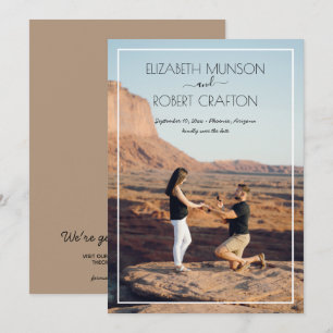 Casual Photo Wedding Save The Date
