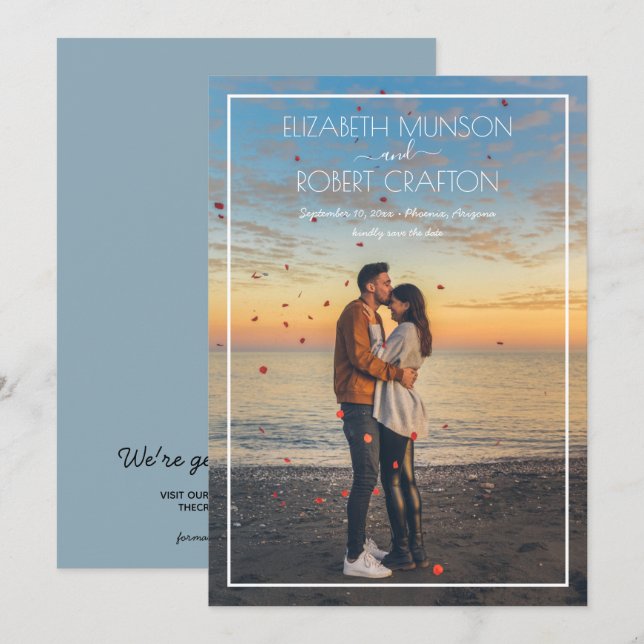 Casual Photo Wedding Save The Date (Front/Back)