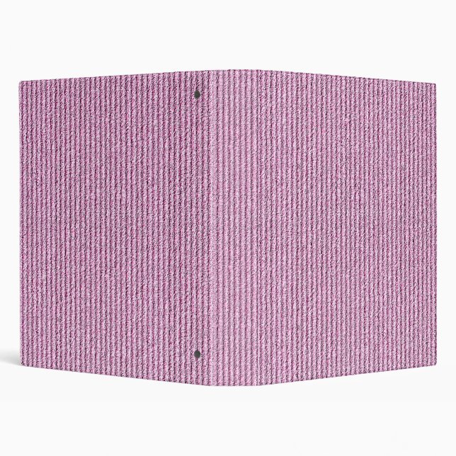 Casual Pink Corduroy Stripe Pattern Binder (Background)