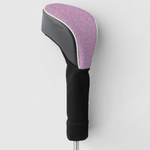 Casual Pink Corduroy Stripe Pattern Golf Head Cover