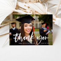 Casual Script and Graduation Photo