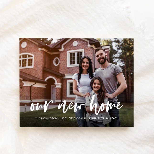 Casual Script | Faire-part simple de déplacement p (Créateur téléchargé)