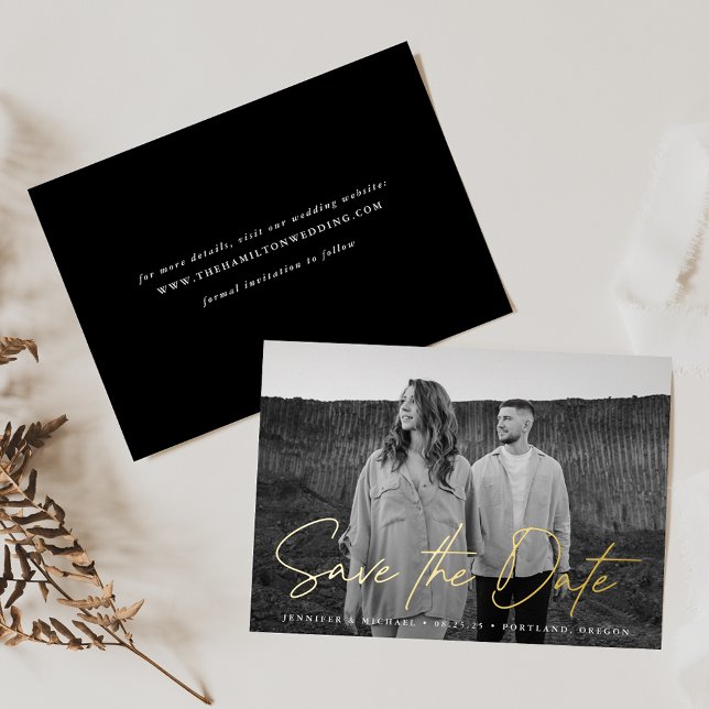 Casual Script Photo Save the Date (Creator Uploaded)